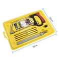 thumbnail image 2 of WIFKLSIIPG Mini Hacksaw and Block Set Compact Strong Frame Design Hand Saw with 1PC Hacksaw for Sawing Wood Pipes Steel Pipes Meat(Silver), 2 of 4