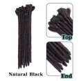 thumbnail image 2 of 12” Soft Short Dreadlocks Dreads Handmade Crochet Braids Afro Braiding Locs Hair Extensions Dark black 25g, 2 of 5