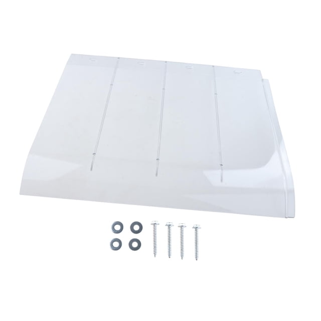 jinwen Auvent de Fenêtre et de Porte, Auvent Extérieur Moderne Résistant aux Impacts, Abri contre la Pluie, Housse Transparente avec Vis, Panneau PC pour l'Extérieur, VR 40cmx45cm