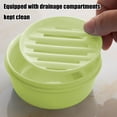 thumbnail image 4 of Birdeem Portable Soap Box with Drain Holes,Leak-Proof Travel Soap Container,Sealed Lid for Easy Open,Compact Size 3.9X3.9X1.9 In,Ventilated Soap Holder, 4 of 9