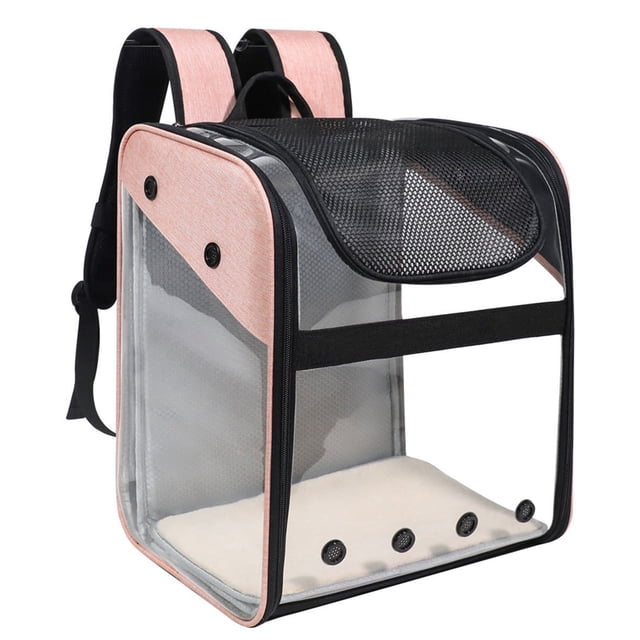 Pet Carrier Breathable Foldable Portable Clear Pet Backpack Cat Carrier Bag
