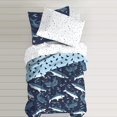 thumbnail image 3 of dream FACTORY Kids 7-Piece Complete Set Easy-Wash Super Soft Microfiber Comforter Bedding, Full, Blue Sharks, 3 of 4