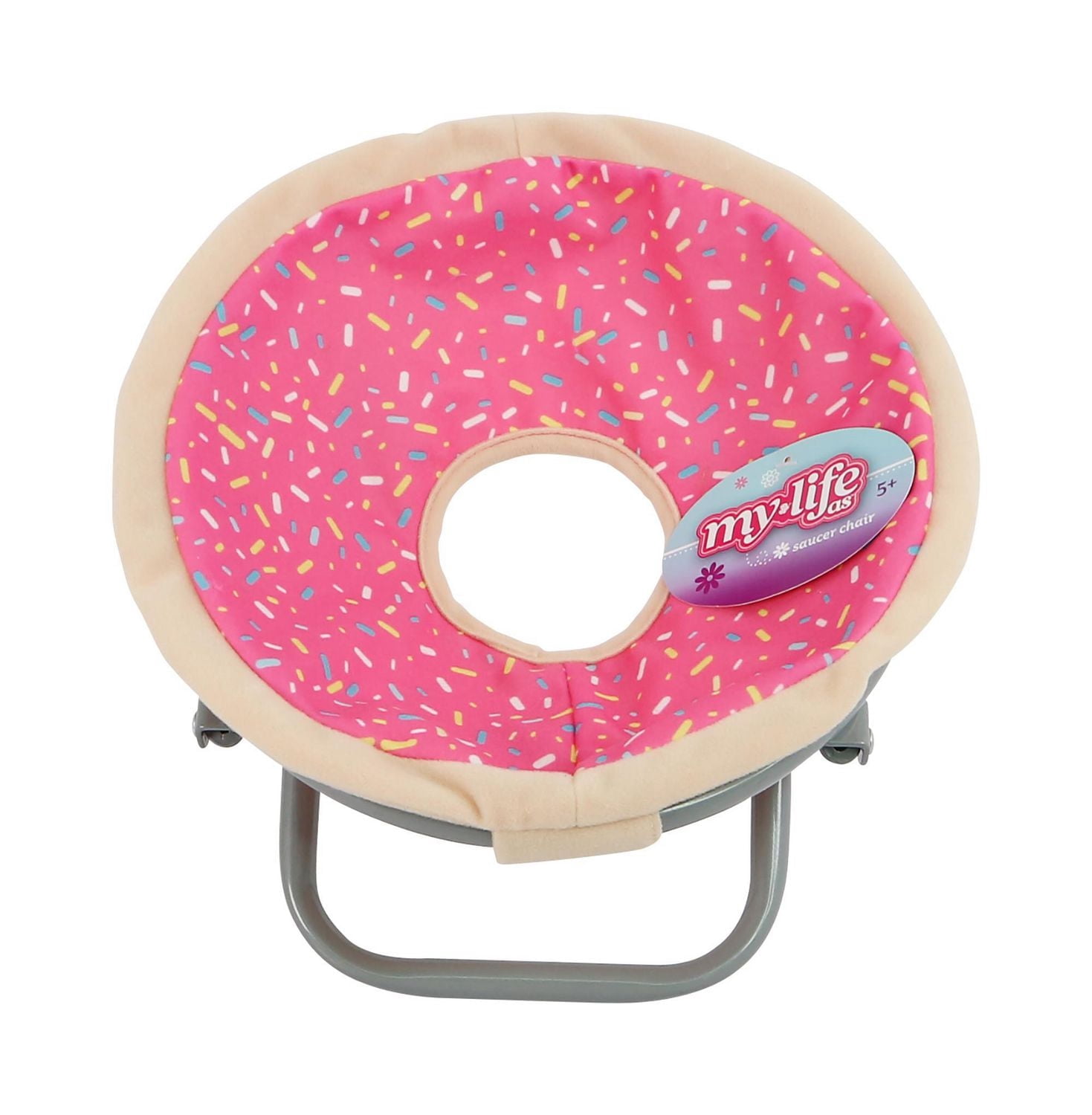 Chaise de soucoupe My Life As pour poupées de 18", thème Donut