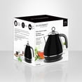 thumbnail image 3 of JS Gourmet - Retro Stainless Steel Electric Kettle, 1.7 Liter Capacity, Black, 3 of 3