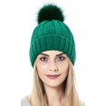 thumbnail image 3 of LinYooLi Women Chunky Beanie Hat Winter Thick Warm Fuzzy Knit Pom Skull Cap, 3 of 6