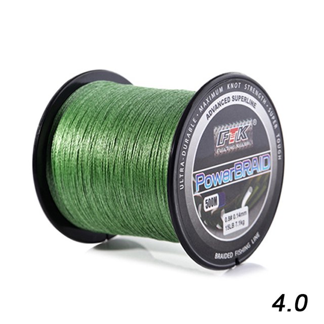 CAROOTU Braided Fishing Line 4 Strands Strong Multifilament PE Fishing Line Abrasion Resistant Line for Saltwater Freshwater
