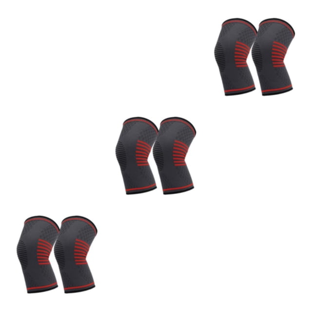 relayinert 2x Soutien Genouillère Léger pour la Protection de la Course et Respirant Genouillère Durable Confortable Rouge S 3Set
