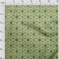 thumbnail image 2 of oneOone Rayon Light Green Fabric Texture & Triangle Geometric Dress Material Fabric Print Fabric By The Yard 56 Inch Wide, 2 of 5