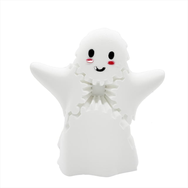 E 3D Printed Ghost Gear Cube Toy For Kids All Ages Fun Puzzle Fidget Gear Rotating Magic Cube Brain Teaser Game Stress Relief Gift For Teens Adults 85G