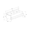 thumbnail image 3 of Novogratz Bailey Pillowback Sofa, Light Gray Velvet, 3 of 9