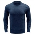 thumbnail image 4 of Chandail à Enfiler pour Hommes Chandail à Manches Longues à Col Rond pour Hommes Haut Uni, 4 of 4