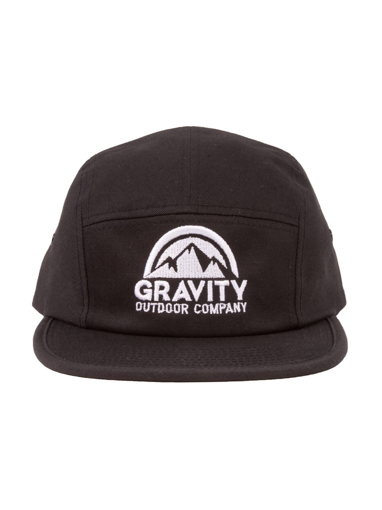 Gravity Outdoor Co. 5 Panel Hat - BW Logo
