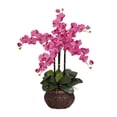 thumbnail image 4 of Phalaenopsis w/Decorative Vase Silk Flower Arrangement, 4 of 5