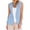 Light Blue#linen vest jacket for women, variant on aohooy Sleeveless Blazer Vest for Women Linen Lightweight Notch Lapel A Button Ruched Sleeveless Business Casual Work Suit Jacket Navy,M