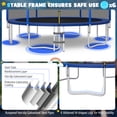 thumbnail image 4 of Patiojoy 14FT Trampoline w/ Basketball Hoop Outdoor Recreational Trampoline w / Enclosure Net & Ladder, 4 of 9