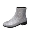 thumbnail image 2 of Amzcrzy Bottines pour Femmes Bottines Mi-Cheville pour Femmes Talon Épais Bout Rond Bottines pour Femmes Bottines pour Femmes Bottes pour Femmes Bottes pour Femmes Mode pour Femmes, 2 of 5