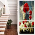 thumbnail image 1 of Poppies sur Fond d'Orage - Impression sur Toile Florale, 1 of 3