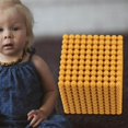 thumbnail image 4 of ziyahi Perles Mathématiques Dorées Outils Perles Matériaux Mille Jeu de Banque pour Enfants Jouet de Comptage Mathématiques 3+ Ans Mille, 4 of 8