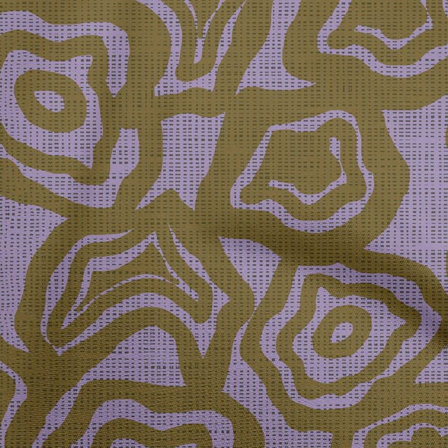 oneOone Cotton Flex Dark Olive Green Fabric Abstract Floral Sewing Craft Projects Fabric Prints By Yard 40 Inch Wide