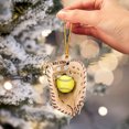thumbnail image 2 of Colorful Softball Glove Shaped Acrylic Hanging Ornament 8Cm, Sports Theme Christmas Tree Decor For Kids Room, 2 of 4