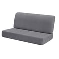 thumbnail image 2 of mmirethe RV Dinette Cushion Covers Easy Fitted Dark Stretch Slipcover Seat Sofa RV Elastic Gray Dark Gray, 2 of 5