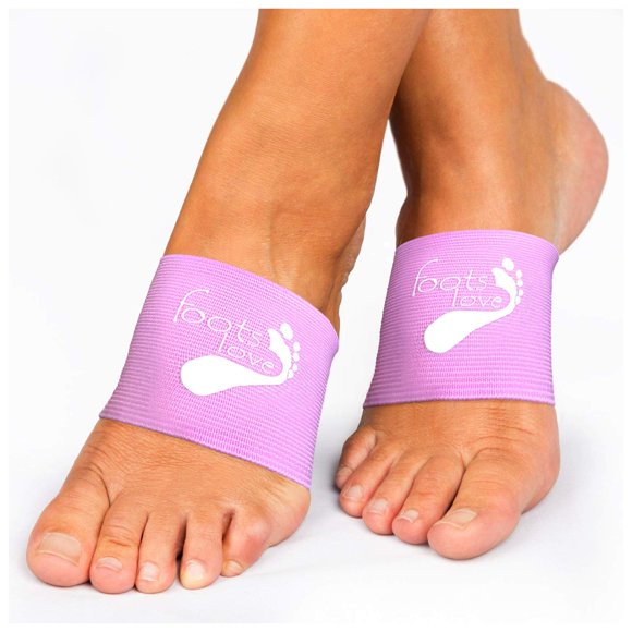 Foots Love- les Manchons de Compression Orthopédiques de Soutien de Voûte Plantaire et de Talon Originaux pour Fasciite Plantaire. Soulagement Garanti de la Douleur à Voûte Plate et Haute. Breveté, la Plus Haute Teneur en Cuivre Commence la Guérison pour m