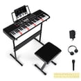 thumbnail image 1 of Gymax 61 Keys Beginners Piano Keyboard Electric Keyboard Kit w/ Adjustable Stand, 1 of 10