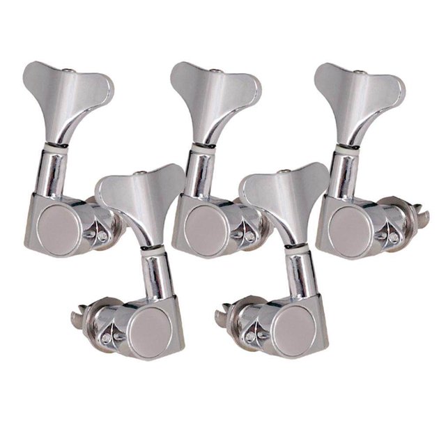 String Tuning Peg Tuner Sealed String Tuning Peg 2L3R Head Button for Bass Machine Head Tuning Peg Button for Bass Part Silver 2L3R
