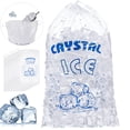 thumbnail image 1 of Lubelski 50 Pcs/Ensemble Sac à Glaçons Transparent PE Fermeture à Cordon Ajustable Étanche Robuste Sac de Rangement pour Glace Fournitures de Cuisine, 1 of 8