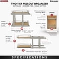 thumbnail image 4 of Rev-A-Shelf 2 Tier Bottom Pull Out Base Cabinet Organizer, 54BK-15SC-2-1, 4 of 12