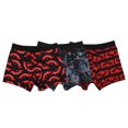 thumbnail image 1 of The Batman Movie Batman And Riddler Logos Multipack Men’s Boxer Briefs, Black, XX-Large, 1 of 4