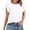 White, variant on LOVZFMLL Women's Summer Tops Ruffle Sleeveless Blouses Casual Crew Neck Tops Trendy Loose Holiday T-Shirts Dressy Shirts Green XXL