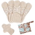 thumbnail image 1 of EcoNesxp Serviettes Hygiéniques Menstruelles Réutilisables Lavables en Coton Biologique Étanches, 1 of 5