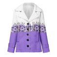 thumbnail image 4 of LSLJS Women's Mode Manches Longues Poche Bouton en Peluche Coat, 4 of 5