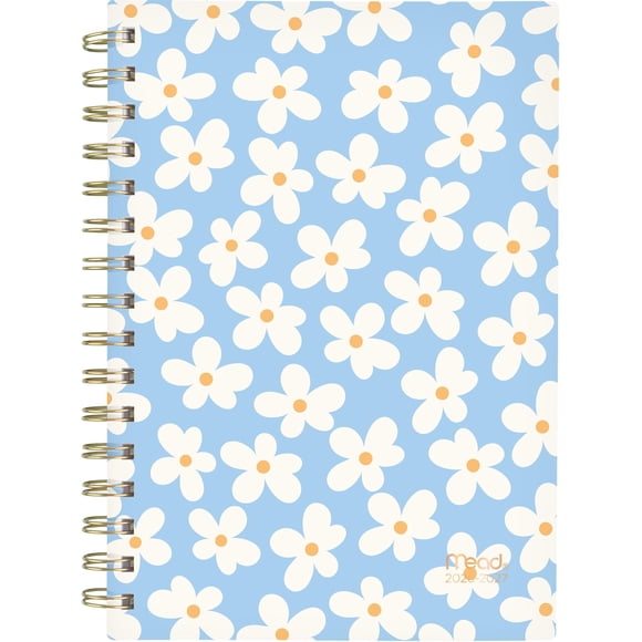 2026-2027 Mead Summer Blossom 12-Month Small Weekly and Monthly Academic Year Planner