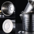 thumbnail image 4 of Yhmxh Gadgets de Cuisine Seau à Glace Rond Classique, Refroidisseur de Boissons en Acier Inoxydable, Seau à Vin et Bière, Accessoires de Cuisine pour Réunions Familiales 101.4oz, 4 of 7