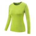 thumbnail image 3 of T-shirts de Yoga de Gym pour Femmes, Compression, Sport, Manches Longues, Course, Hauts, Vente Chaude, 3 of 5