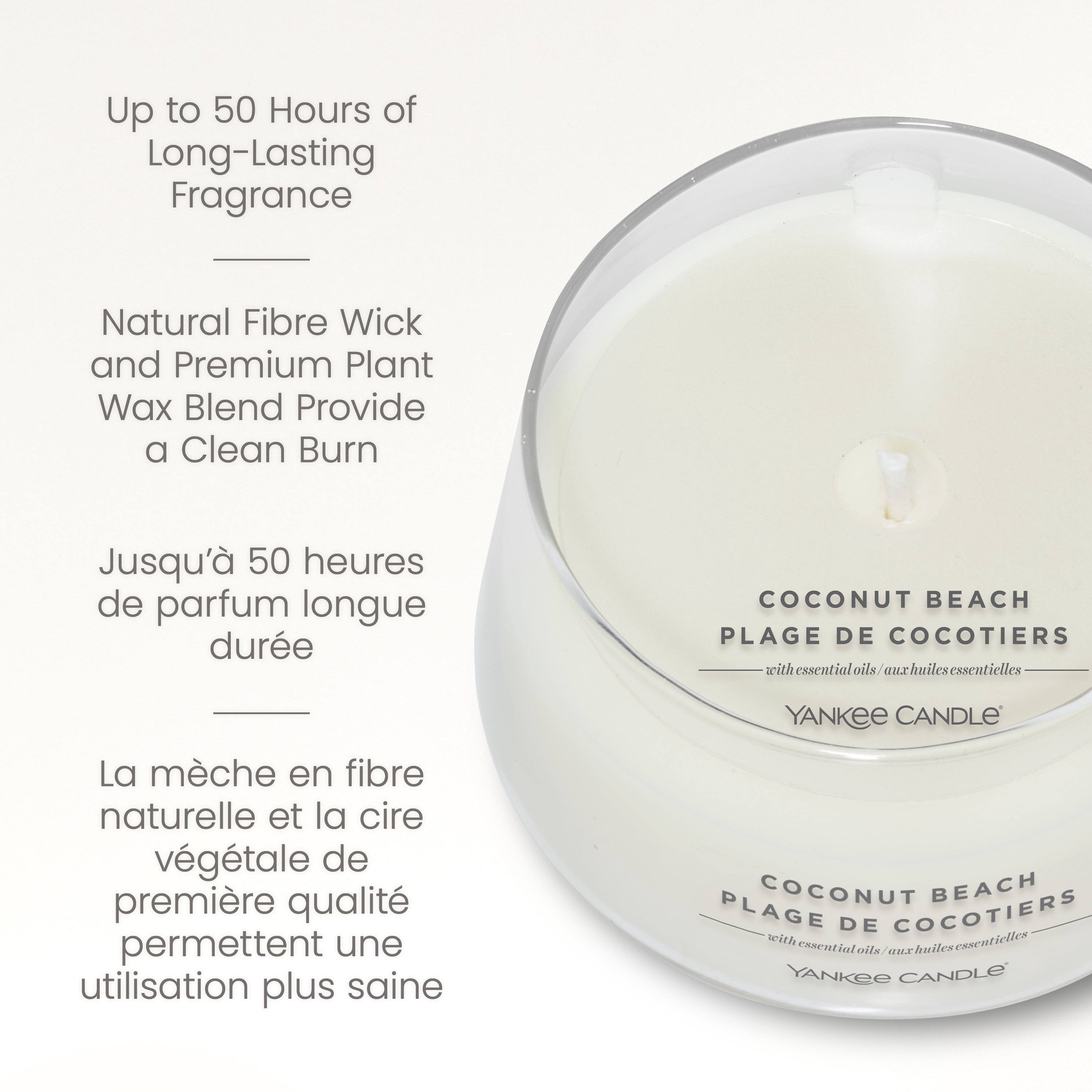 Yankee Candle Scented Candle, Coconut Beach, 10 oz, Studio Collection, Up to 50 Hours of Burn Time