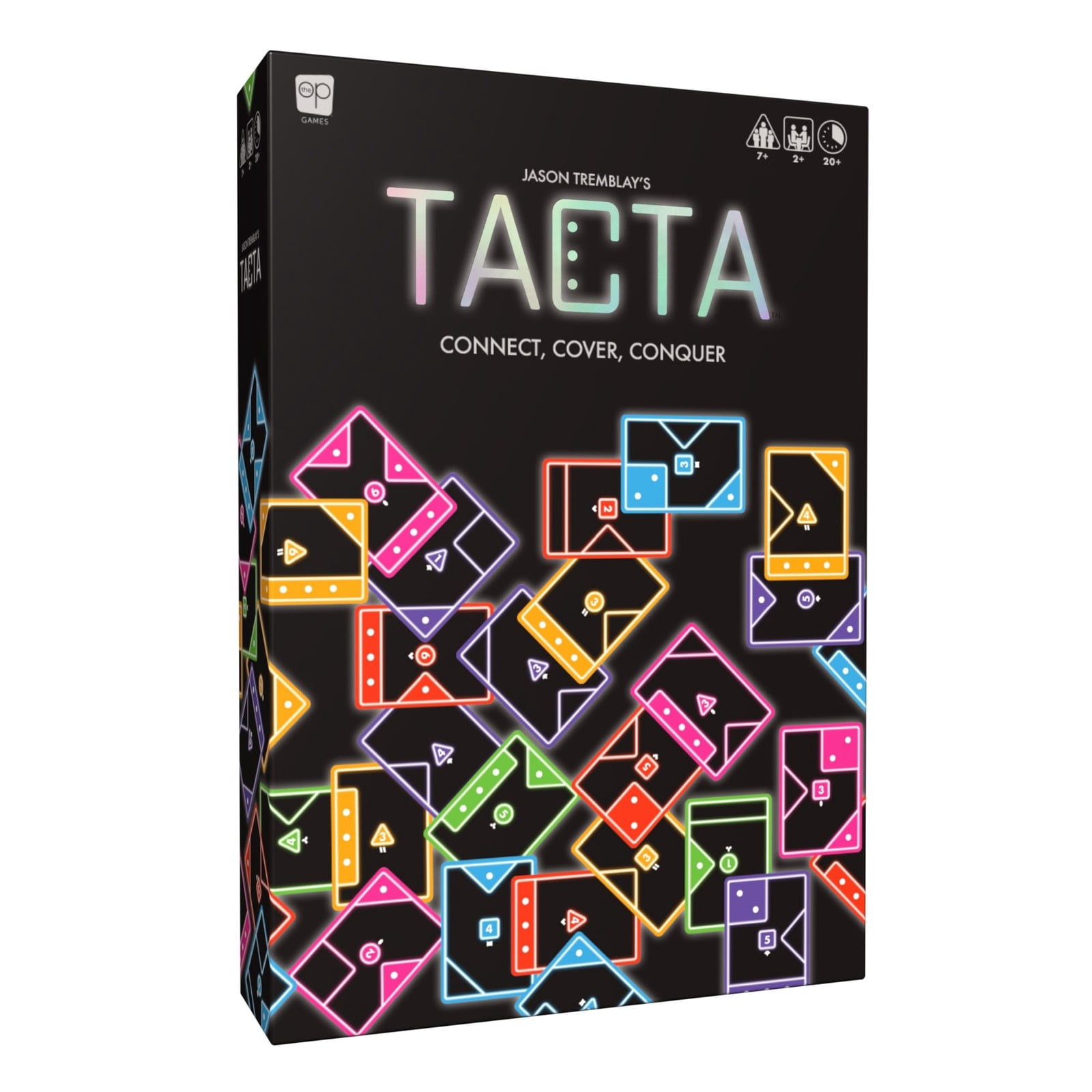 Tacta Card Game, Fast Paced Strategic Shape Matching Game for All Ages, Connect Cover and Win Gameplay for 2 Or More Players, Modular Customizable System for Endless Fun A Set of Cards