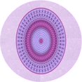 thumbnail image 1 of Ahgly Company Tapis d'Intérieur Lavable à la Machine, Carré, Transitionnel, Violet, Tapis de Zone, 3 Pieds Carré, 1 of 7