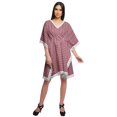 thumbnail image 3 of Moomaya Robe Courte de Caftan de Plage, Robe de Couverture Imprimée, Kaftan pour Femmes, Tenue de Plage, Couverture, 3 of 4