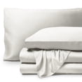 thumbnail image 1 of Bare Home Bamboo Sheet Set - Made from Rayon Fibers - Deep Pockets - 4 Piece - King, Cream, 1 of 7