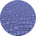 thumbnail image 1 of Ahgly Tapis Rond Lavable en Machine Intérieur Transitionnel Bleu Ciel, 5 Pieds Rond, 1 of 7