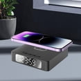 thumbnail image 2 of Alarm Clock with Wireless Charging, Multi Functional 15W Wireless Fast Charger for IOS and Android, Magnetic Positioning, ABS, 12x12x3.3cm Fast Wireless Charger, 2 of 8