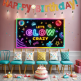 thumbnail image 4 of Neon Lights Glow Party Banner Retro Design Disco Theme for Birthday Party Indoor Decoration Dance Event, 4 of 5