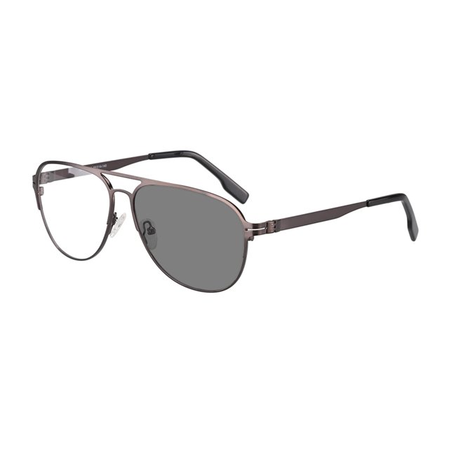 Photochromic Bifocal Reading Glasses Optical Hyperopia Metal Frame UV400 Sunglasses