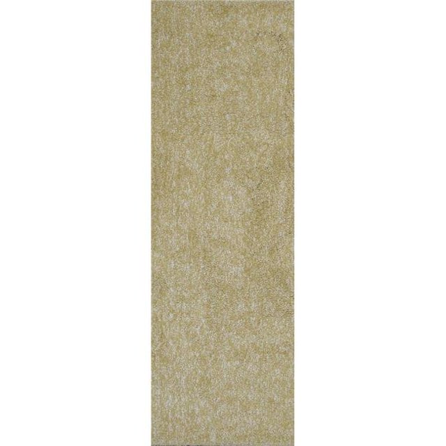 HomeRoots 353890 2 ft. 3 in. x 7 ft. 6 in. Runner Polyester Yellow Heather Area Rug