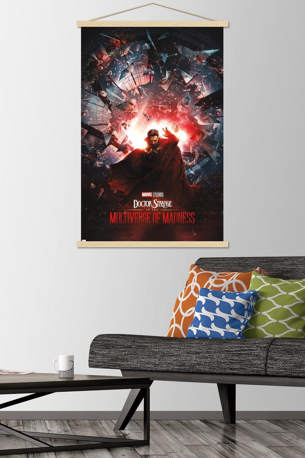 Marvel Doctor Strange the Multiverse of Madness - Official One Sheet Wall Poster, 22.375" x 34" Framed