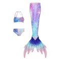 thumbnail image 1 of Wangsaura Girls Swimsuit, Princess Bikini Set 3 Pieces Bathing Suit Cosplay Costume, 1 of 7