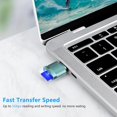 thumbnail image 3 of TF Card Reader, Micro SD Card Reader, Type C TF Memory Card Reader Adapter with USB C to USB Adapter Compatible with Laptops, MacBook, Samsung Galaxy (Grey), 3 of 5